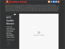 Tablet Screenshot of donkey-kong.org